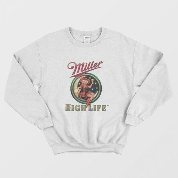 Miller High Life Beer Sweatshirt - Picture 1 of 4